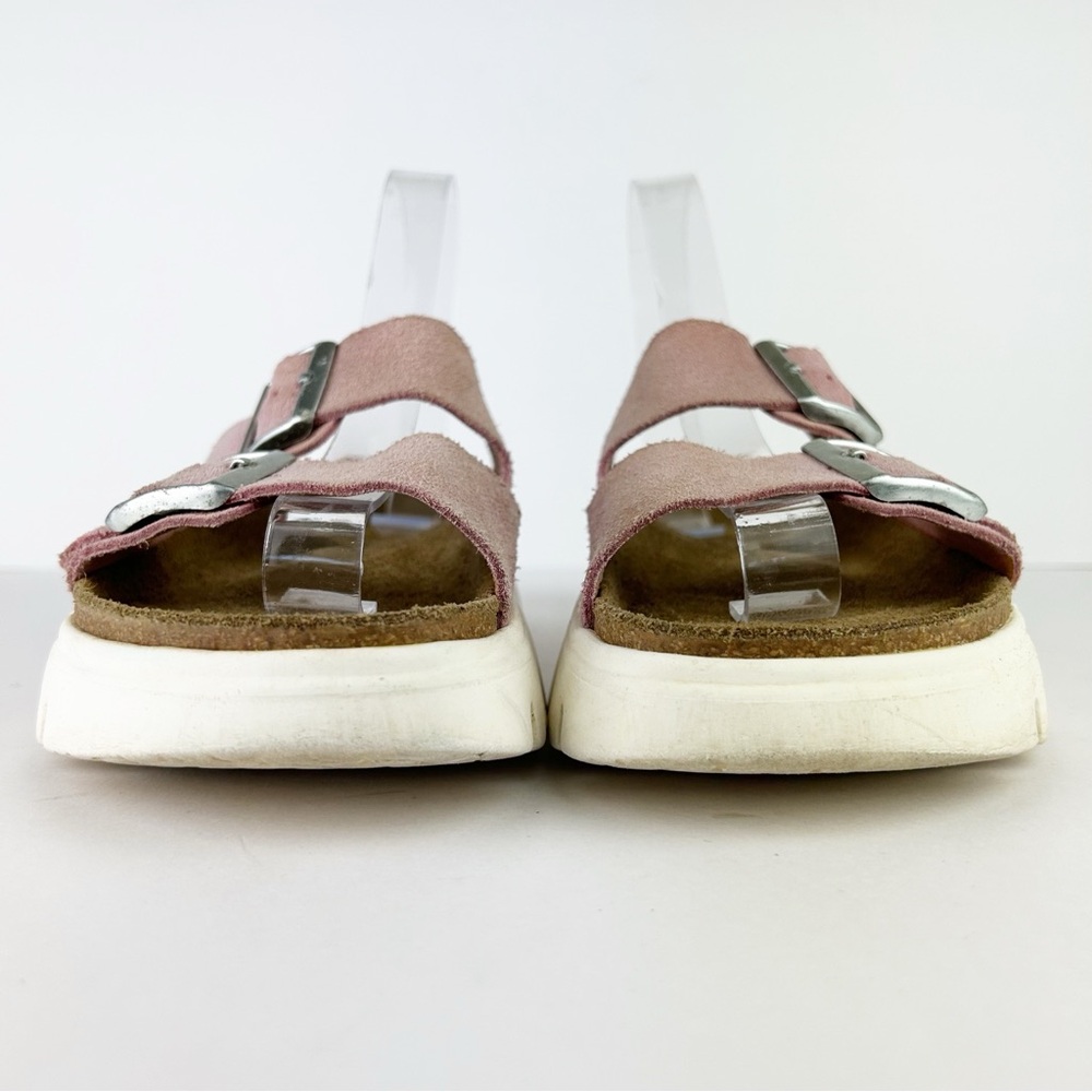 Birkenstock Papillio Arizona Platform Suede Leather Sandal EU 39 US 8 - Picture 3 of 14